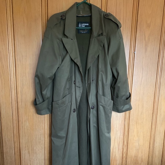 london fog trench coat with zip out lining